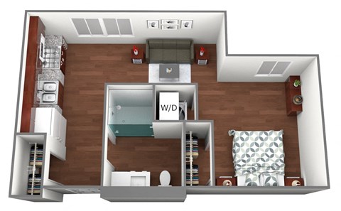 Lockwood Floorplan at Liffey on Snelling, Minnesota